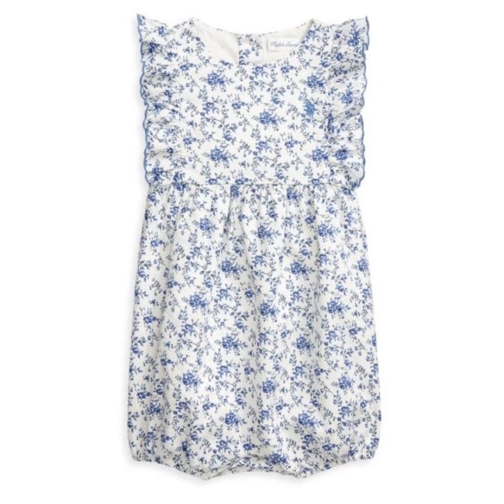 Ralph Lauren baby floral bubble romper